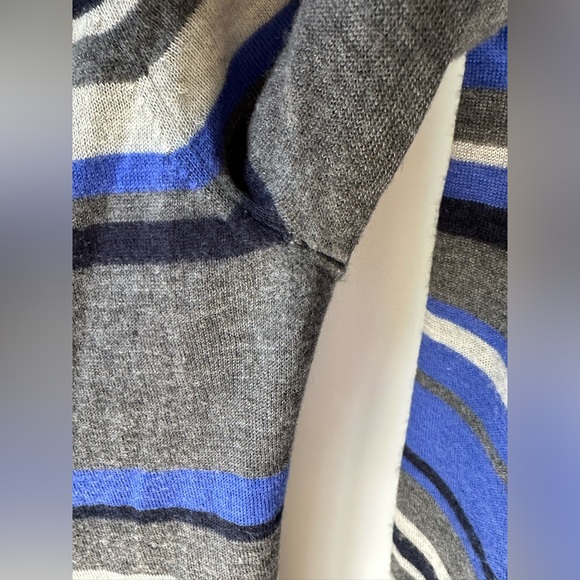 Theory 100% Cashmere Long Striped Sweater, size S, boat neck - Picture 9 of 13